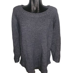 Cabela's Blue and Grey Knit Merino Wool Blend Sweater 2XL